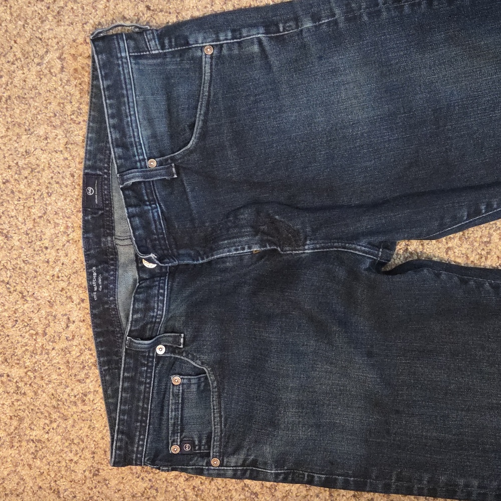 AG Adriano Goldschmied Men's Slim Jeans - Dark Indigo - Picture 3 of 7